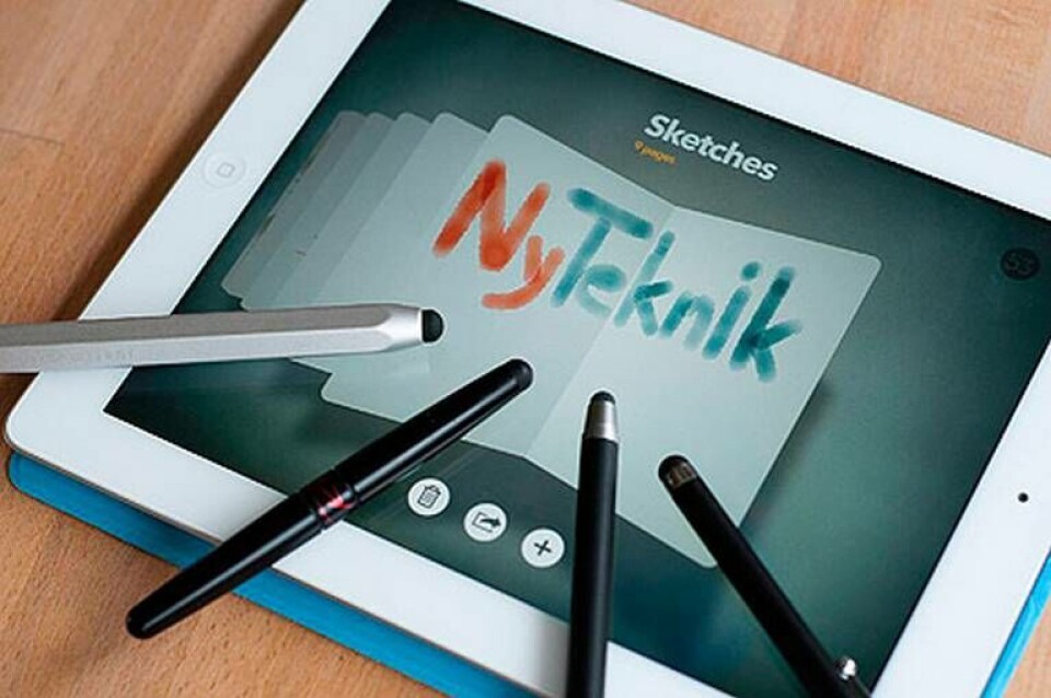 Fejkade vattenfärger i Ipad-appen Paper. Pennorna är från vänster Justmobiles Alupen, Redpen Stylus, Wacoms Bamboo Stylus och Boxwave Stylus. Vilken som är bäst är en fråga om tycke och smak. Fejkade vattenfärger i Ipad-appen Paper. Pennorna är från vänster Justmobiles Alupen, Redpen Stylus, Wacoms Bamboo Stylus och Boxwave Stylus. Vilken som är bäst är en fråga om tycke och smak.