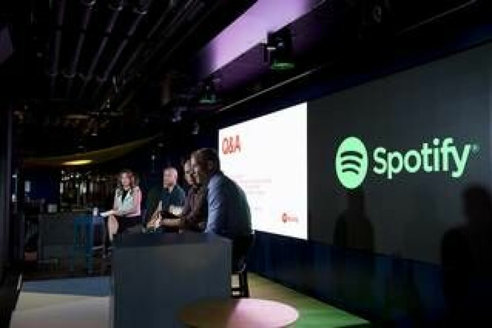 Pressträff på Spotify, när företaget visade upp sitt nya huvudkontor i Stockholm. Foto: Sanna Percivall