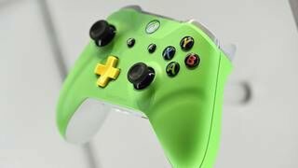 En Xbox One-kontroll från Gamescom 2018. Foto: J.Krick/Future Image/Imago Stock/IBL