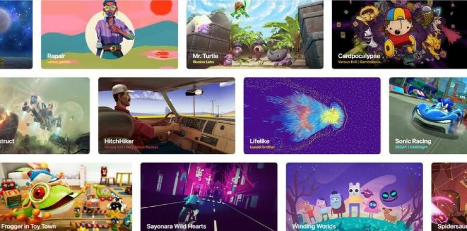 Några av spelen som ingår i Apple Arcade. Foto: Apple Några av spelen som ingår i Apple Arcade. Foto: Apple