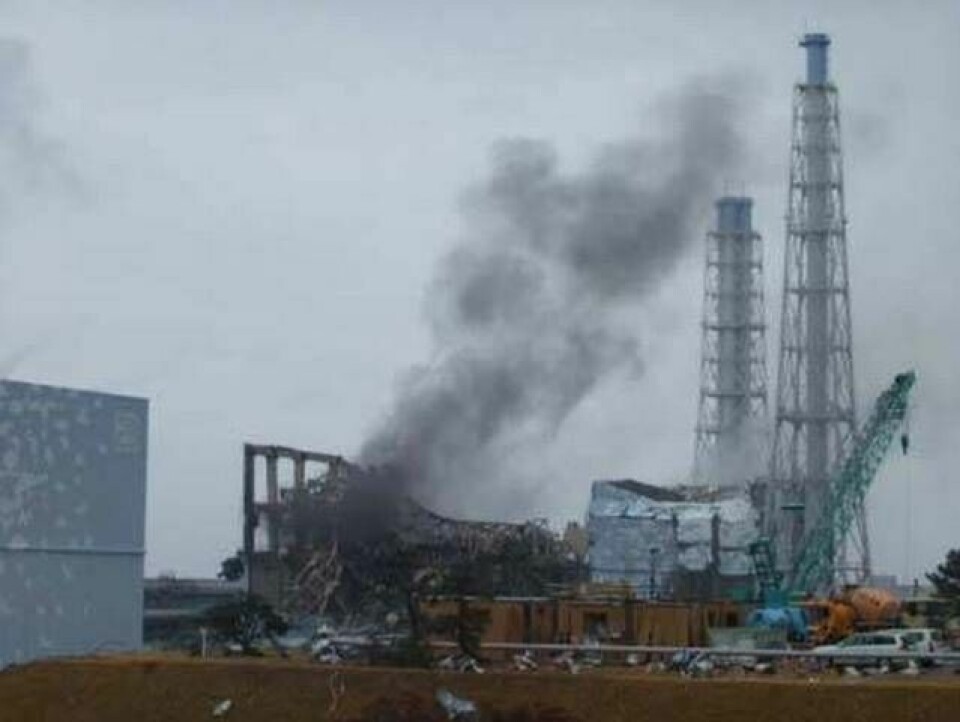 Reaktor 3 i Fukushima Daiichi drabbades tidigt efter naturkatastrofen 11 mars 2011 av en härdsmälta. Foto: Tepco