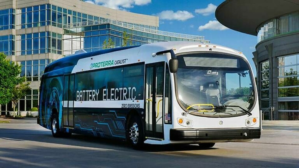 Proterras Catalyst E2-buss har slagit rekord. Foto: Proterra