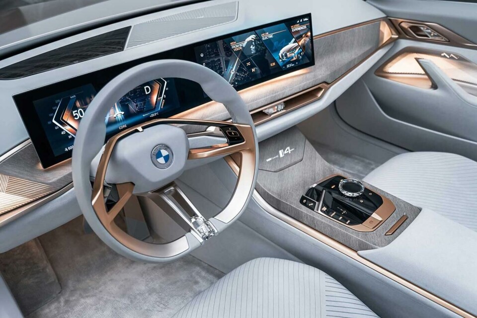Insidan av en BMW i4. Foto: BMW Insidan av en BMW i4. Foto: BMW