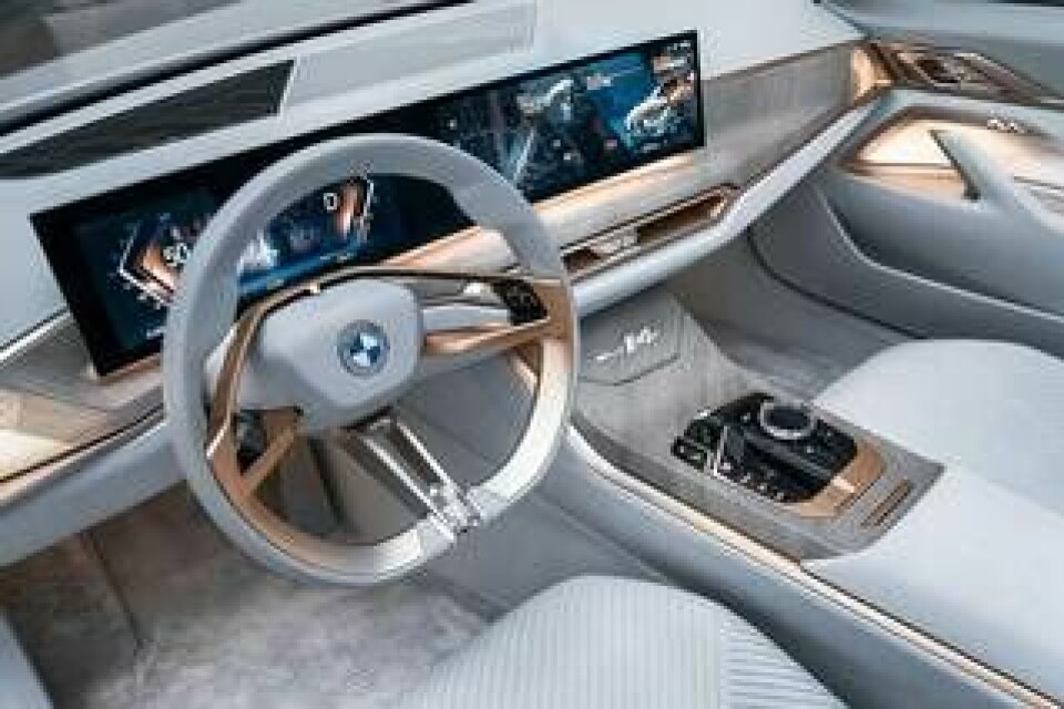 Insidan av en BMW i4. Foto: BMW