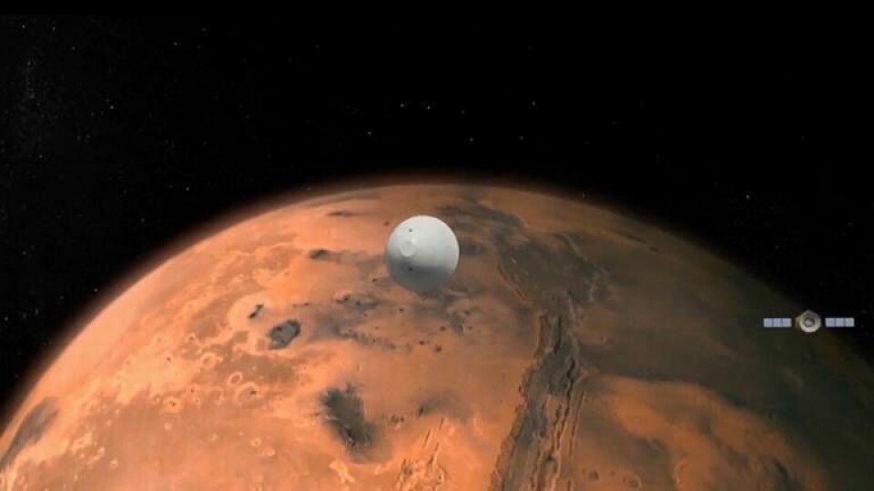 Tidigare i år nådde Kinas rover Zhurong planeten Mars yta. Foto: TT/Zuma Press