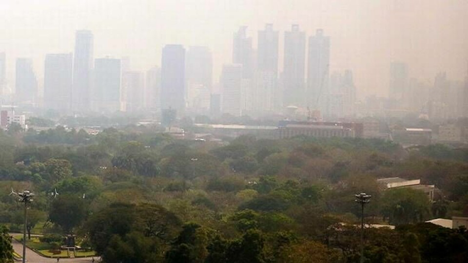 Luftkvaliteten i Bangkok har varit så dålig att en del skolor valt att hålla stängt. Foto: TT
