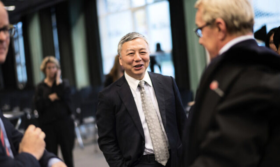 Nevs grundare Kai Johan Jiang (mitten) säljer sina aktier i bolaget. Han blir dock kvar som rådgivare. Foto: Björn Larsson Rosvall/TT Nevs grundare Kai Johan Jiang (mitten) säljer sina aktier i bolaget. Han blir dock kvar som rådgivare. Foto: Björn Larsson Rosvall/TT
