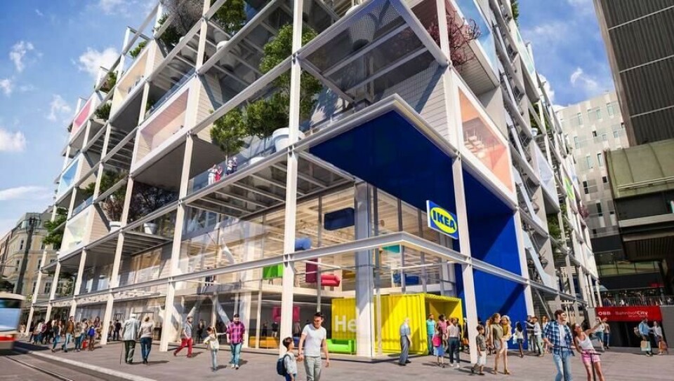 Inga parkeringsplatser så långt ögat kan nå. Foto: Ikea Inga parkeringsplatser så långt ögat kan nå. Foto: Ikea