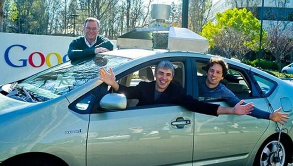 Google testar självkörande bil. Foto: Google Google testar självkörande bil. Foto: Google