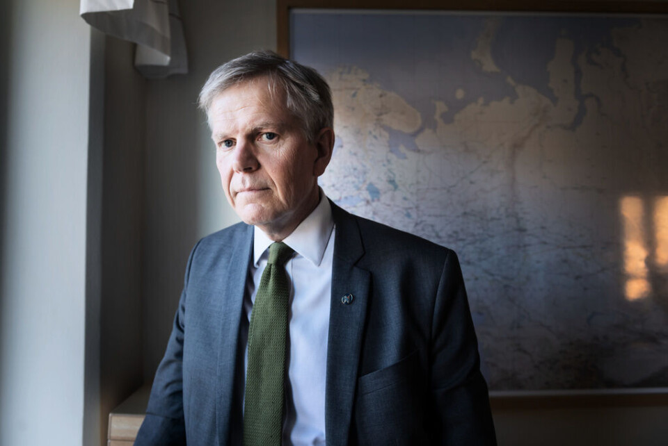'Det har skett en väsentlig ökning vad gäller antalet aggressiva attacker mot svensk kritisk infrastruktur', säger FRA-chefen Björn Lyrvall. Foto: Stina Stjernkvist/TT 'Det har skett en väsentlig ökning vad gäller antalet aggressiva attacker mot svensk kritisk infrastruktur', säger FRA-chefen Björn Lyrvall. Foto: Stina Stjernkvist/TT