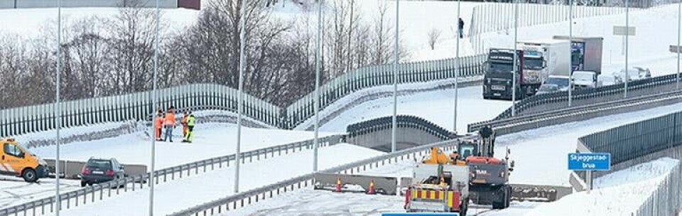 Kvicklera kan på ett ögonblick bli till rinnande vatten och förstöra exempelvis en bro på E18 i Norge. Foto: TT