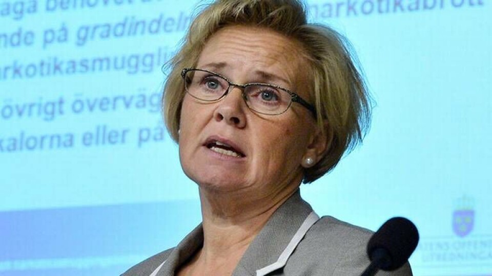 Petra Lundh, lagman, här fotad i samband med regeringens pressträff om narkotikautredningen. Foto: Bertil Ericson / TT Petra Lundh, lagman, här fotad i samband med regeringens pressträff om narkotikautredningen. Foto: Bertil Ericson / TT