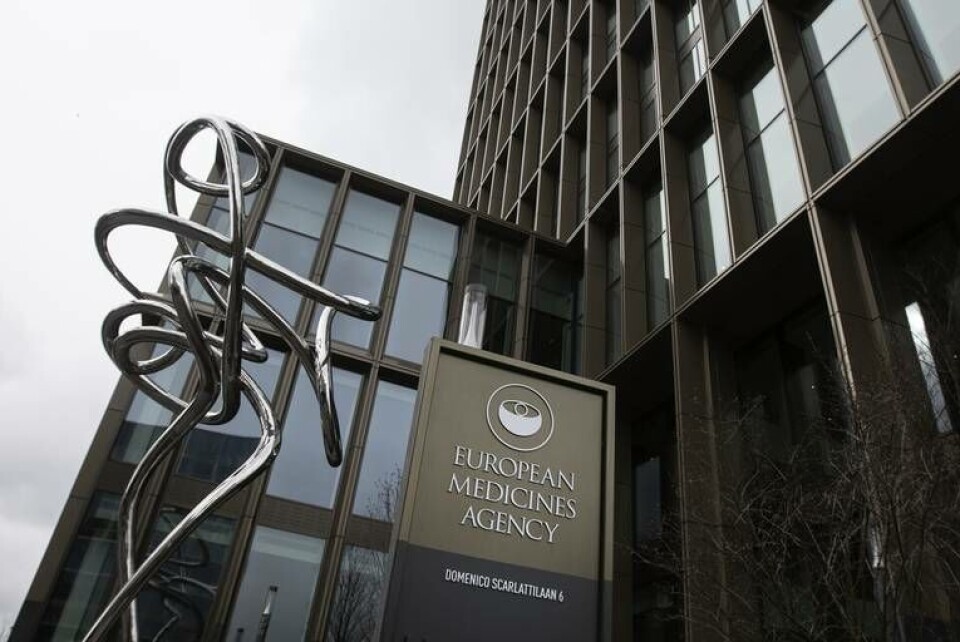 EU:s läkemedelsmyndighet EMA, belägen i Amsterdam, är i fokus i väntan på besked om Astra Zenecas virusvaccin. Arkivbild.
Foto: Peter Dejong/AP/TT EU:s läkemedelsmyndighet EMA, belägen i Amsterdam, är i fokus i väntan på besked om Astra Zenecas virusvaccin. Arkivbild.
Foto: Peter Dejong/AP/TT