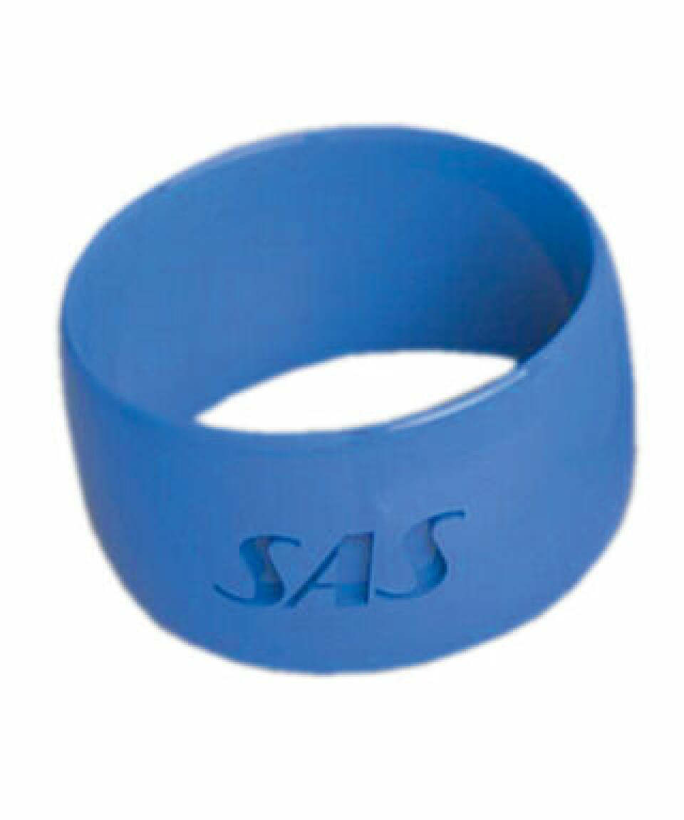 SAS Lab experimenterar med ringar och armband, som med hjälp av NFC-teknik kan användas för att gå igenom säkerhetskontrollen. Foto SAS Foto: SAS
