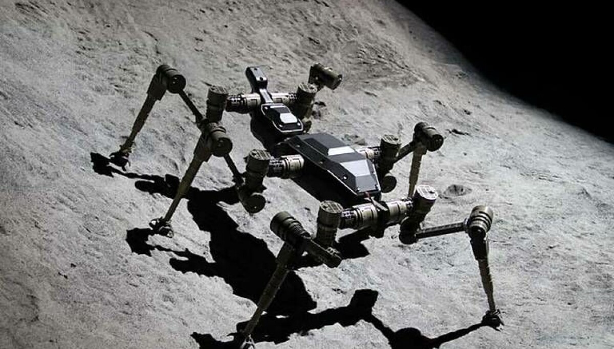 Här övar Space Climber i månkratern