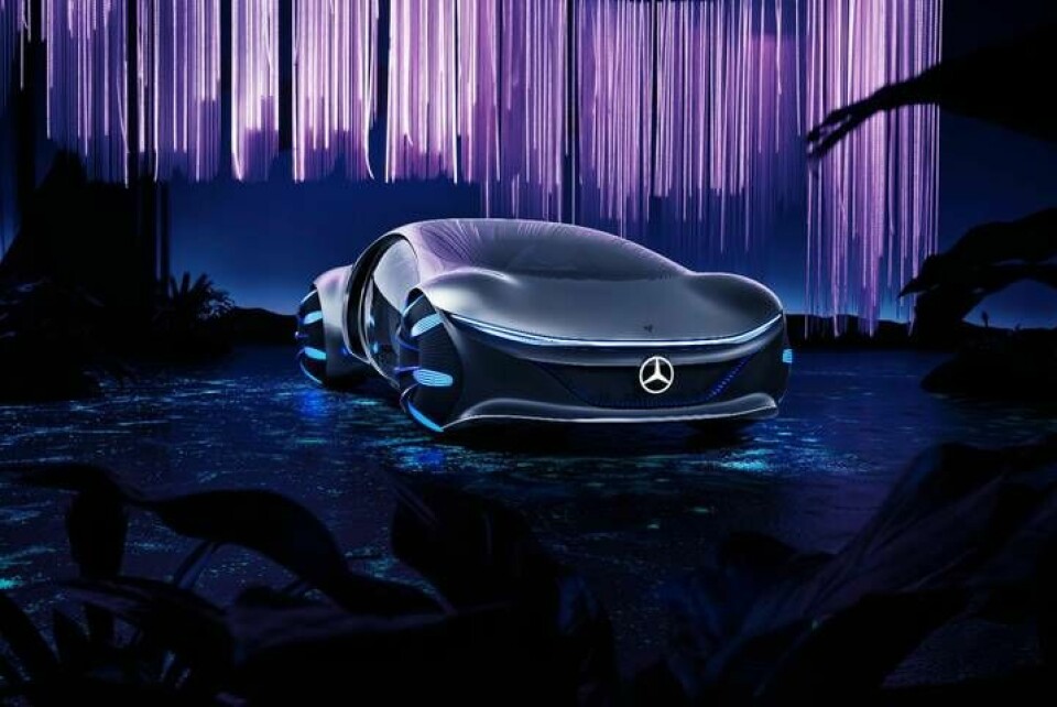 Framtidsvision. Mercedes-Benz tar ut svängarna rejält med konceptbilen Vision Avtr, som nyss hade världspremiär på teknikmässan Ces 2020. Foto: Mercedes-Benz AG - Global Commun