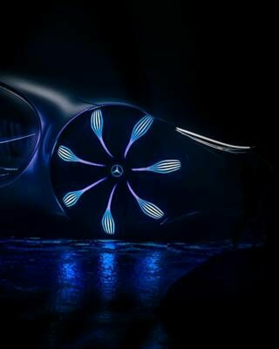 Vision Avtr har sfäriska hjul och ska, enligt Mercedes-Benz, kunna köras i sidled. Foto: Mercedes-Benz AG - Global Commun
