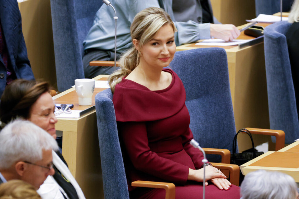 Energi- och näringsminister samt vice statsminister: Ebba Busch (KD). Foto: Christine Olsson/TT