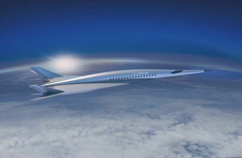 Boeings konceptplan ska göra Mach 5. Foto: Boeing