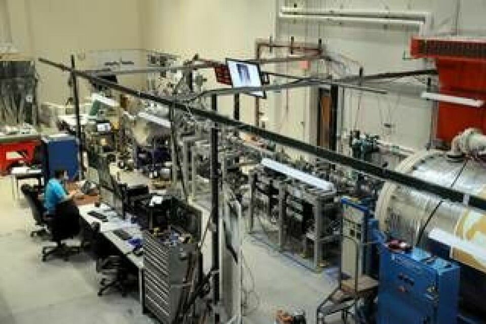 Acceleratorn på University of Colorado används för att testa stofträknare. Foto: Helen Ahlbom