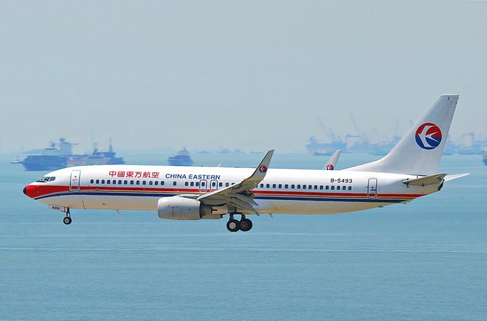 En Boeing 737-800 från China Eastern Airlines. Bild från 2011. Foto: Aero Icarus/Wikimedia En Boeing 737-800 från China Eastern Airlines. Bild från 2011. Foto: Aero Icarus/Wikimedia