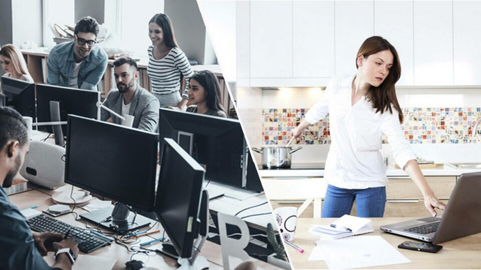 I framtiden spås fler människor arbeta hemifrån. Och när vi väl är på kontoret är det lätta möbler och flexibla zoner som spås bli vardag – till skillnad från hur det kan se ut på många arbetsplatser i dag. Foto: Ana Blazic Pavlovic / AP / TT I framtiden spås fler människor arbeta hemifrån. Och när vi väl är på kontoret är det lätta möbler och flexibla zoner som spås bli vardag – till skillnad från hur det kan se ut på många arbetsplatser i dag. Foto: Ana Blazic Pavlovic / AP / TT