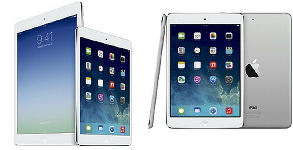 Apples Ipad air och Apple mini med retina-skärm. Foto: Apple Apples Ipad air och Apple mini med retina-skärm. Foto: Apple