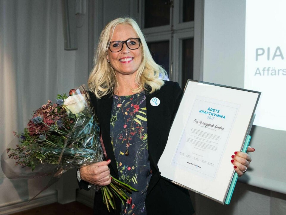 Pia Brantgärde Linder, chef för ABB:s affärsområde PGHV i Norra Europa är Årets Kraftkvinna.