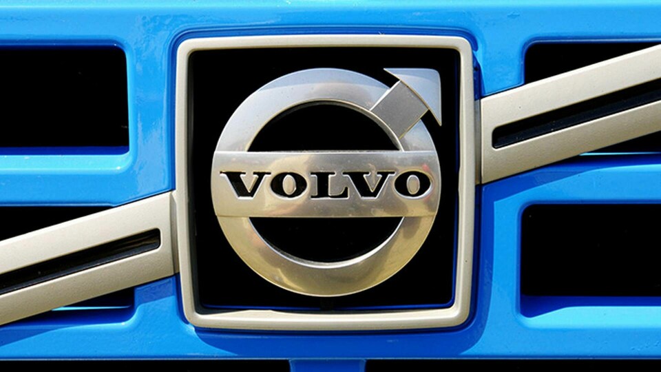 Front på lastbil från Volvo
