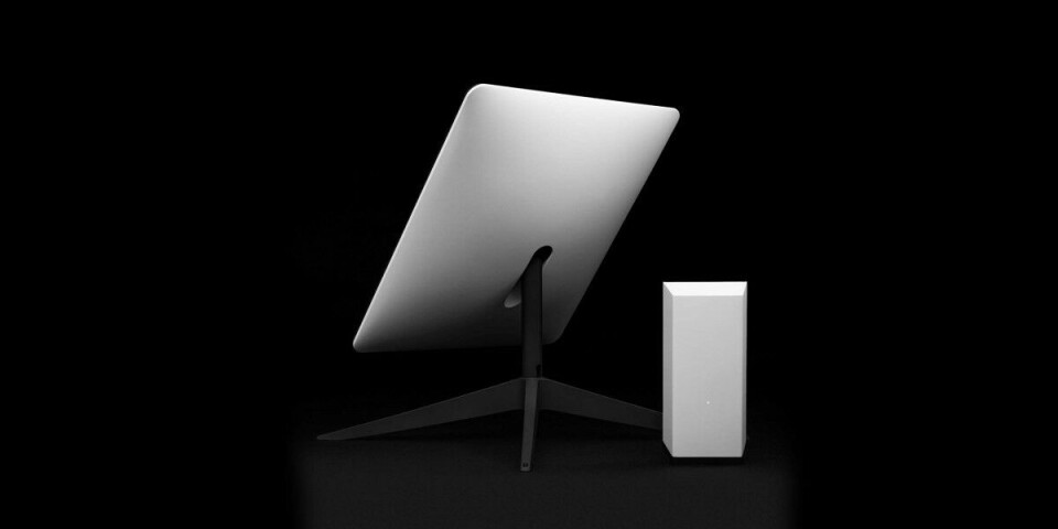 Starlinks premium-antenn kommer med en särskild router. Foto: Press Starlinks premium-antenn kommer med en särskild router. Foto: Press