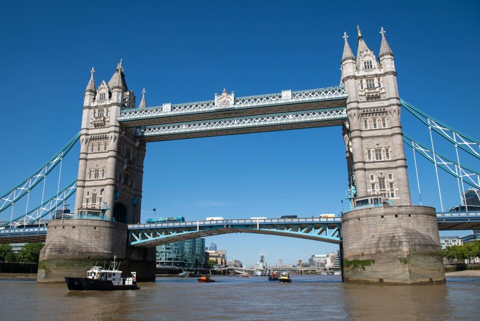 Floden Themsen rinner genom London. Rester av antibiotika har hittats i två tredjedelar av prov tagna i vattendrag världen över. Foto: TT/REX Floden Themsen rinner genom London. Rester av antibiotika har hittats i två tredjedelar av prov tagna i vattendrag världen över. Foto: TT/REX