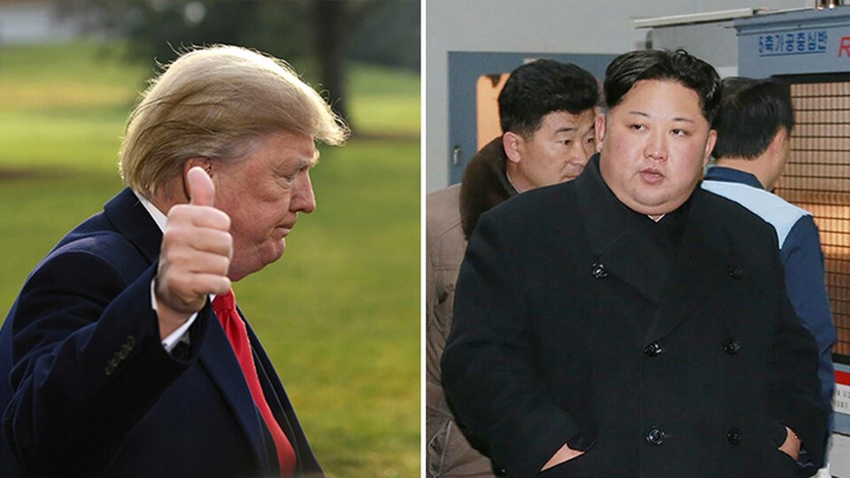 USA:s president Donald Trump och Nordkoreas ledare Kim Jong Un. Foto: TT USA:s president Donald Trump och Nordkoreas ledare Kim Jong Un. Foto: TT
