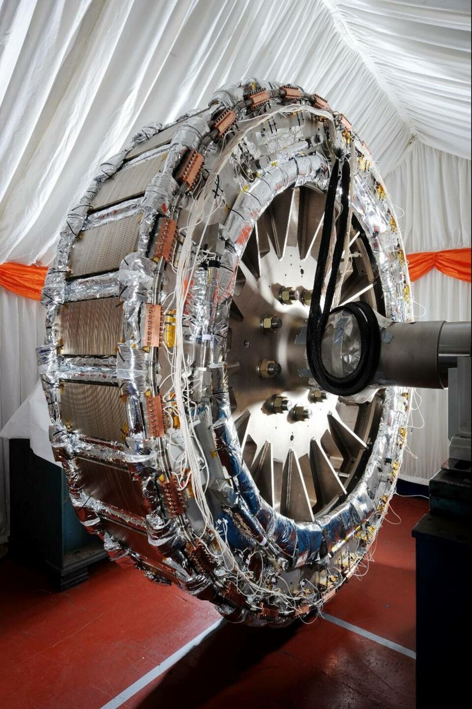 General Electrics nya generator är byggd med high temperature supraconductors, HTS och skulle öka effekten på svensk vattenkraft med tolv procent. Foto: GE General Electrics nya generator är byggd med high temperature supraconductors, HTS och skulle öka effekten på svensk vattenkraft med tolv procent. Foto: GE