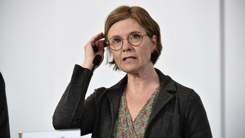 Maria Bergstrand vid Myndigheten för samhällsskydd och beredskap. Foto: Henrik Montgomery/TT Maria Bergstrand vid Myndigheten för samhällsskydd och beredskap. Foto: Henrik Montgomery/TT