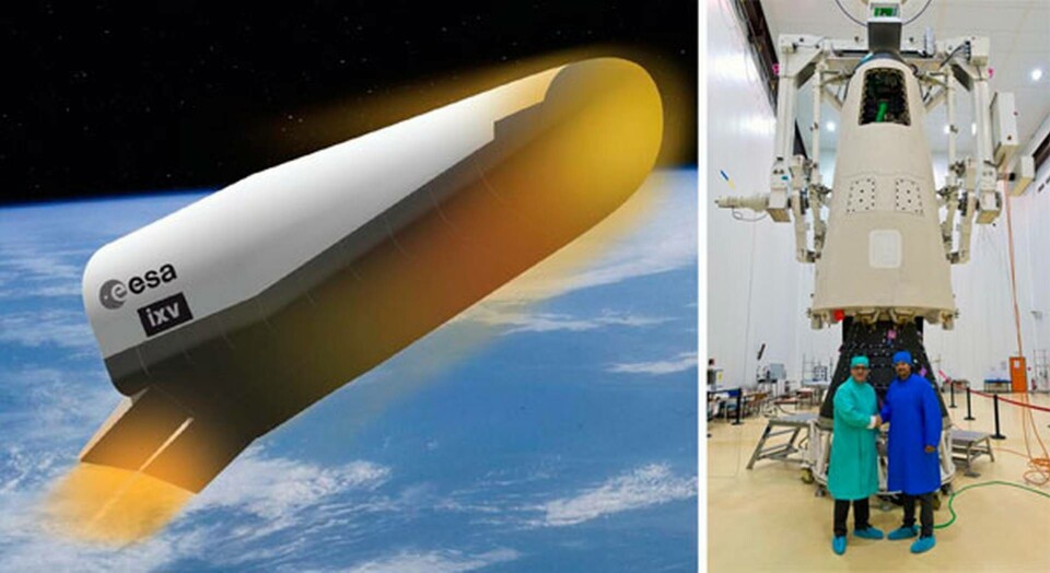 Rymdplanet IXV ska i framtiden användas för transporter av material från jorden. Foto: ESA Rymdplanet IXV ska i framtiden användas för transporter av material från jorden. Foto: ESA