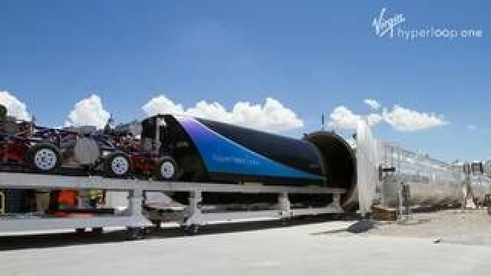 Hyperloop one testbana i Nevadaöknen Foto: Alexander Esseveld
