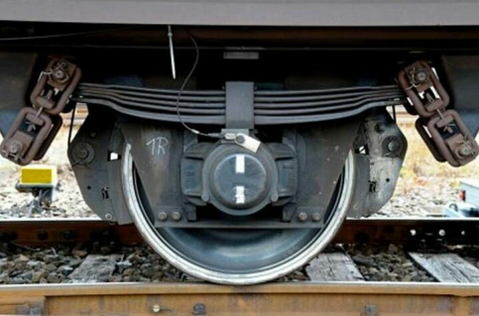 Bromsbackar av konstfibermaterial ska få tyst på godstågen. Foto: Deutsche Bahn