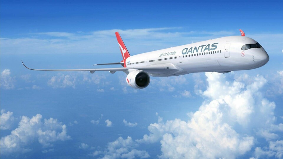 Det australiska flygbolaget Qantas går vidare med sina planer på världens längsta flyglinjer. Foto: Qantas/TT