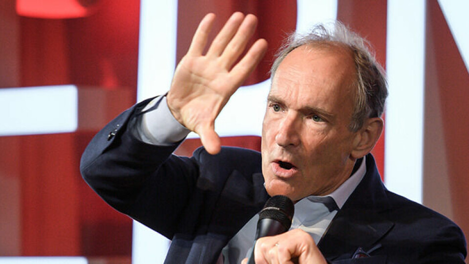 Tim Berners-Lee uppfann internet. Foto: Xinhua