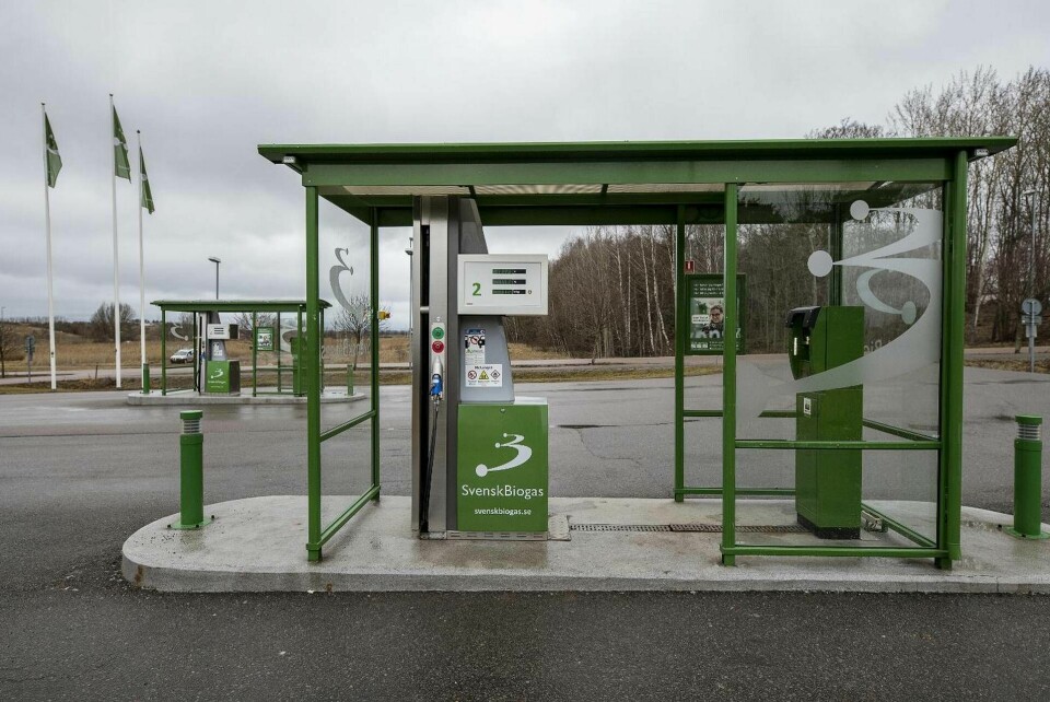 Publik pumpstation för biogas vid Tekniska verken i Linköping. Foto: Stefan Jerrevång