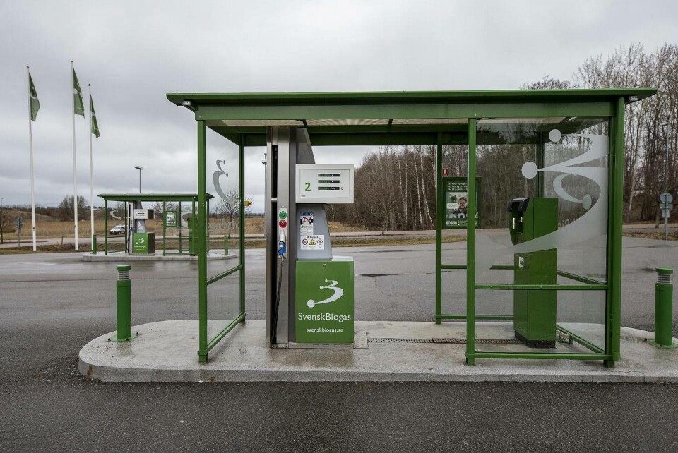 Publik pumpstation för biogas vid Tekniska verken i Linköping. Foto: Stefan Jerrevång Publik pumpstation för biogas vid Tekniska verken i Linköping. Foto: Stefan Jerrevång
