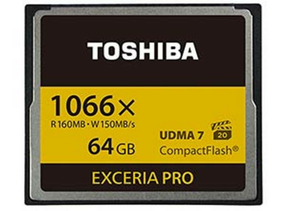 Toshibas CF-kort Exceria Pro. Toshibas CF-kort Exceria Pro.