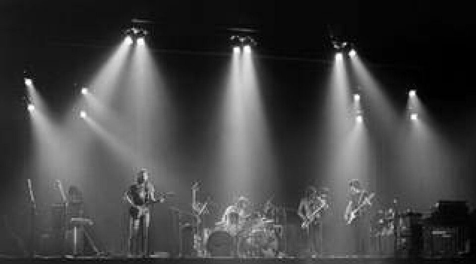 Pink Floyd spelar 'Dark Side of the Moon' på Earls Court 1973.