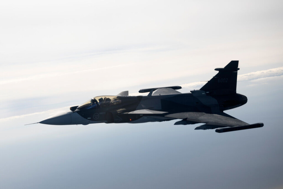 Jas 39 Gripen. Arkivbild. Foto: Henrik Montgomery/TT Jas 39 Gripen. Arkivbild. Foto: Henrik Montgomery/TT