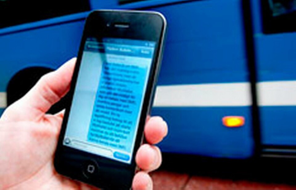 Wywallet tvingades ändra sitt sms-meddelande till bussbiljettköparna. Foto: Jörgen Appelgren Wywallet tvingades ändra sitt sms-meddelande till bussbiljettköparna. Foto: Jörgen Appelgren
