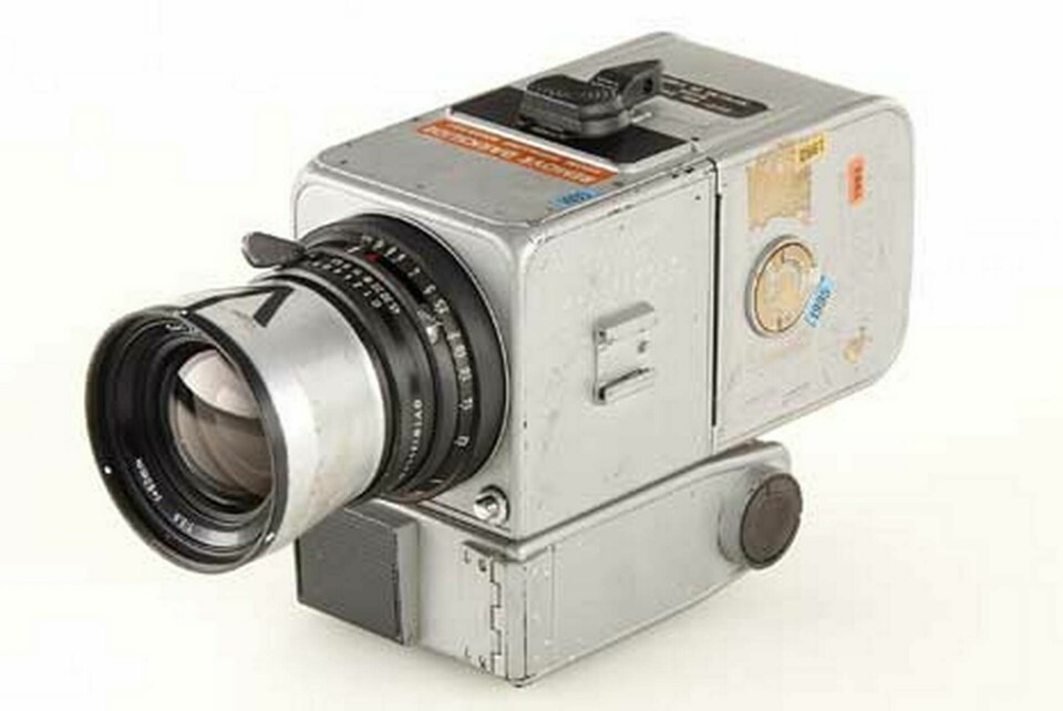 Kameran som sägs ha varit på månen är en 70-mm Hasselblad Electric Data Camera. Foto: WestLicht