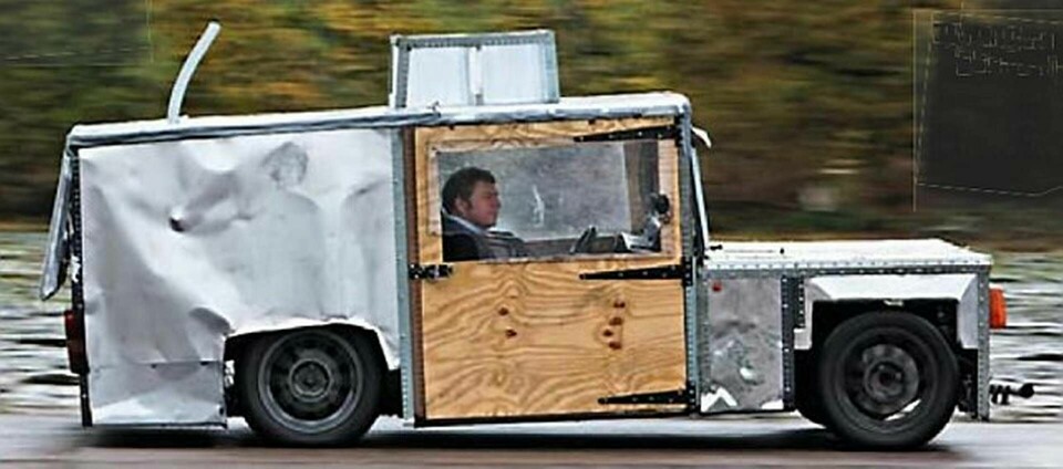 Jeremy Clarkson, James May och Richard Hammond på Top Gear byggde en elbil på 18 timmar. Foto: Auto Car