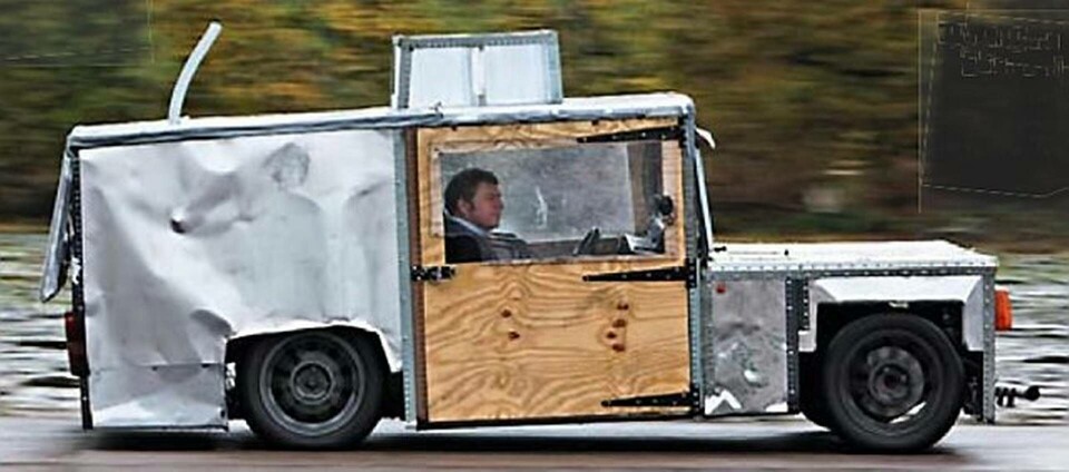 Jeremy Clarkson, James May och Richard Hammond på Top Gear byggde en elbil på 18 timmar. Foto: Auto Car Jeremy Clarkson, James May och Richard Hammond på Top Gear byggde en elbil på 18 timmar. Foto: Auto Car