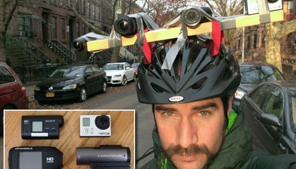 I en test av actionkameror filmades bland annat en cykeltur i New York. Foto: Gizmodo