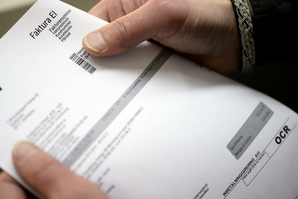Elpriset kommer till fredagen att rusa med mer än 50 procent i södra Sverige. Arkivbild. Foto: Henrik Montgomery Elpriset kommer till fredagen att rusa med mer än 50 procent i södra Sverige. Arkivbild. Foto: Henrik Montgomery